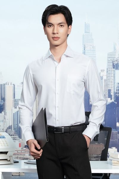 Sơ mi trắng trơn SMC214T