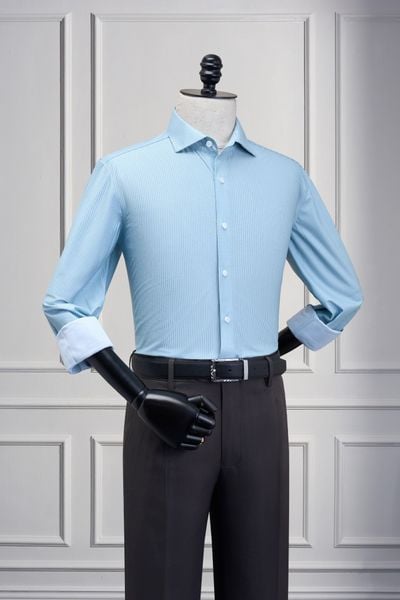 Áo sơ mi xanh lá kẻ SMC202XL