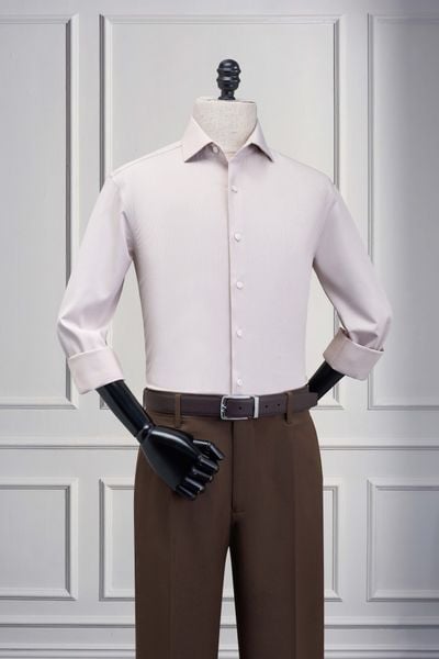 Áo sơ mi be kẻ SMC207BE