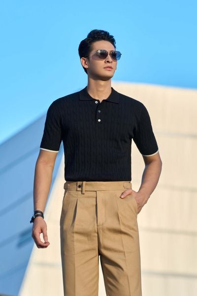 Áo mongtoghi đen vân AP300D