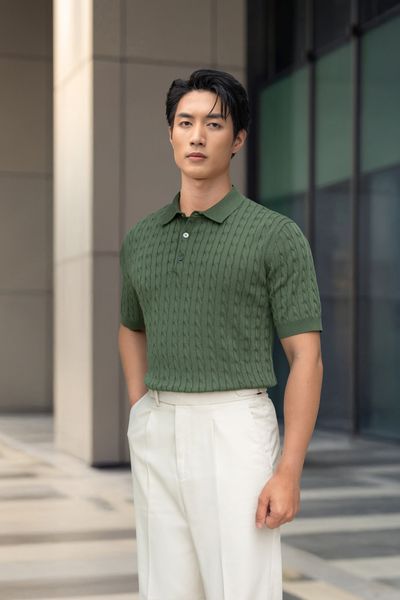 Áo mongtoghi màu xanh lá vặn thừng AP430XL