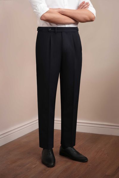 Quần âu xanh trơn QNTT01K1X