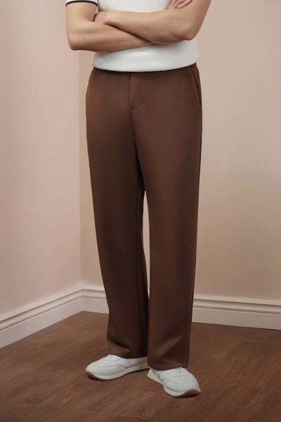 Quần dài nỉ nâu QSN007