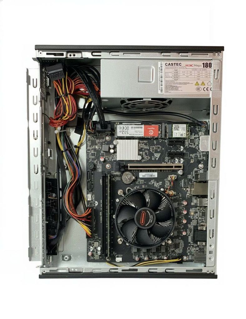 Máy Bộ Văn Phòng H3C MG D800 (H610M7-8LH-WI7) | i7-14700, 16GB DDR4, SSD 512GB NVMe, Wifi - BT - DC 180W, Key+Mouse, Win 11, Đen