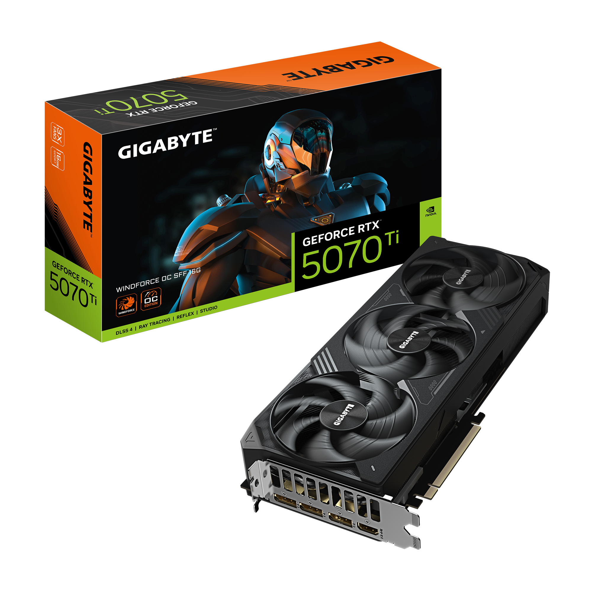 Card màn hình Gigabyte GeForce RTX  5070 Ti WINDFORCE SFF 16GB