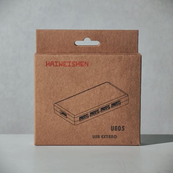 Hub chia USB Haiweishen UE05 - 1 ra 4 cổng 9 Pin USB 2.0 Mainboard - Cấp nguồn SATA PSU