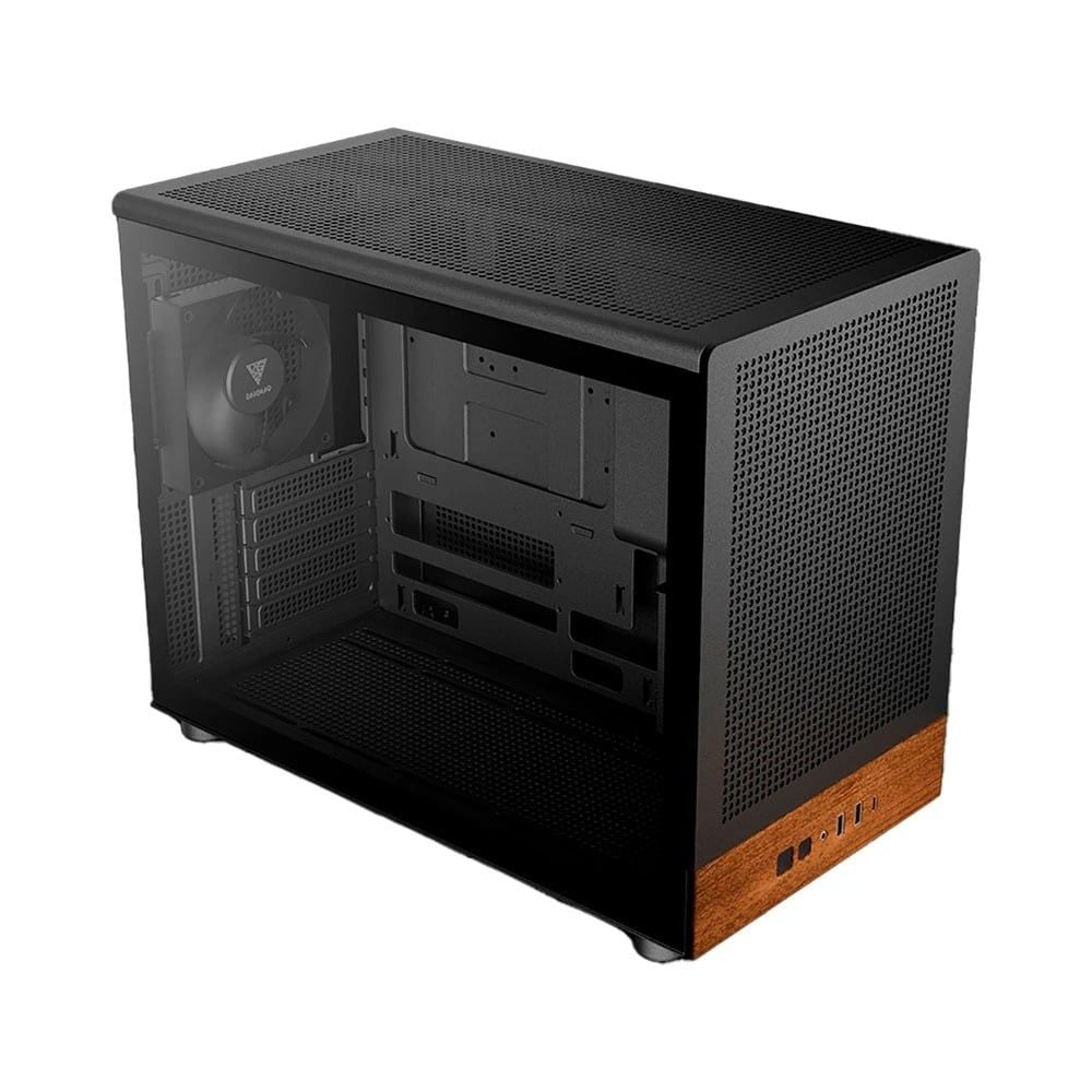 Case máy tính Gamdias ATHENA M4M WOOD Black ( matx. itx )
