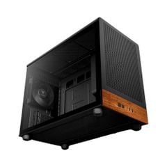 Case máy tính Gamdias ATHENA M4M WOOD Black ( matx. itx )
