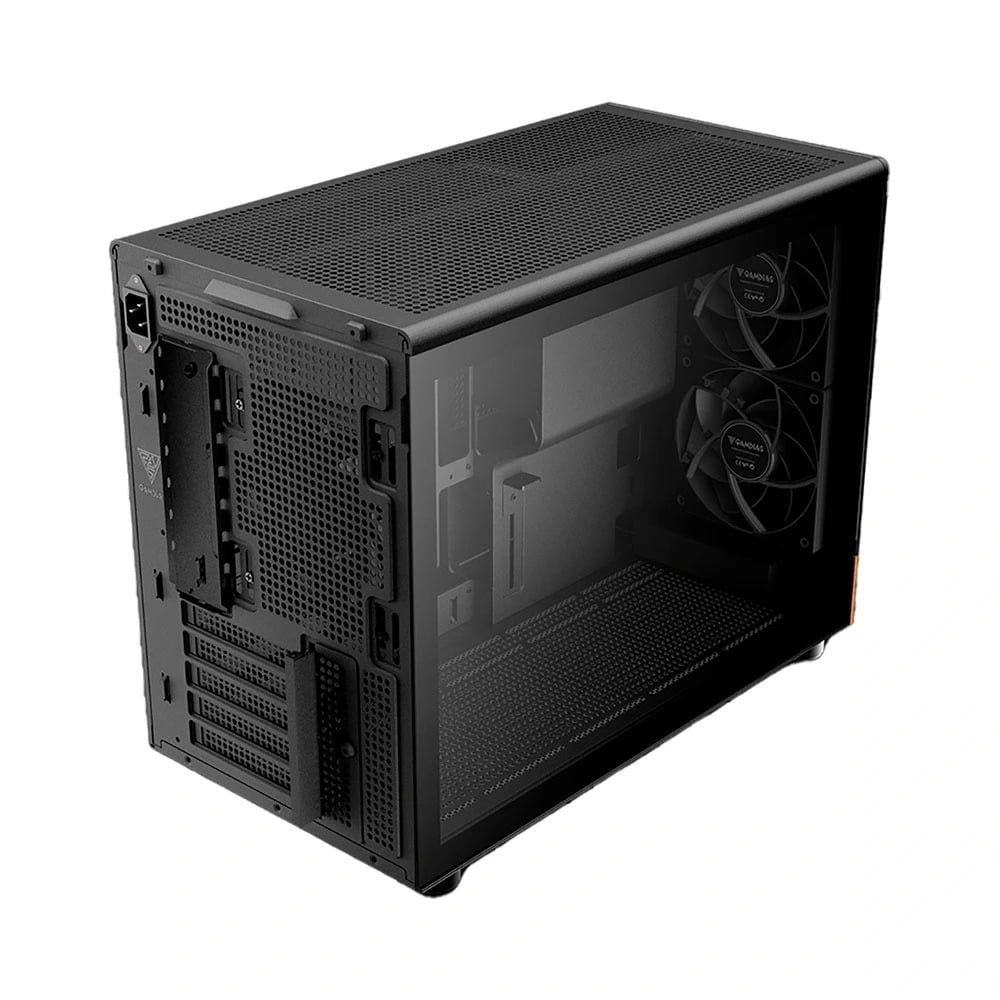 Case máy tính Gamdias ATHENA M4M WOOD Black ( matx. itx )