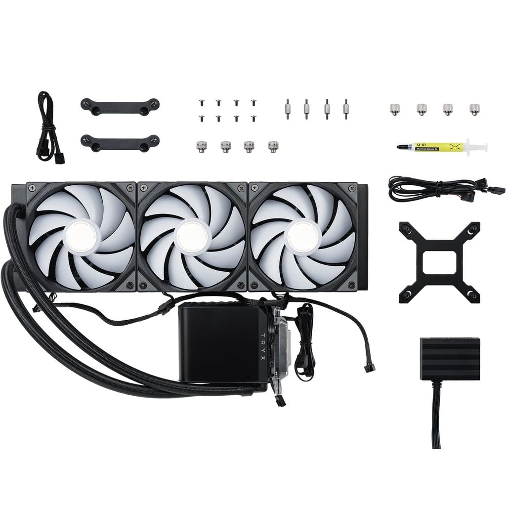 Tản nhiệt nước AIO CPU TRYX PANORAMA 360 ARGB ( Tản BH 72T , màn hình 24T ) Chính hãng VN