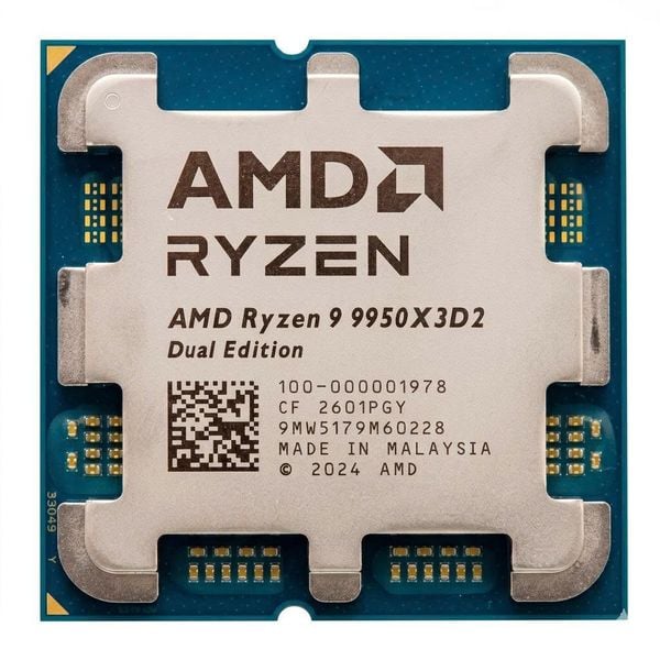 CPU AMD Ryzen 9 9950X3D2 TRAY Dual Edition (Up to 5.6GHz | 16 Cores Zen5 | 192 MB Cache)
