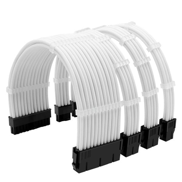 DÂY NGUỒN NỐI DÀI NGUYÊN BỘ ( 24pin, x2 8pin VGA , x1 8pin CPU ) - Màu trắng