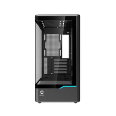 Vỏ Case máy tính MIK H7 CURVED 360 M-ATX (Chưa kèm Fan)  (  M-ATX/ITX, Kính cường lực, Đen )