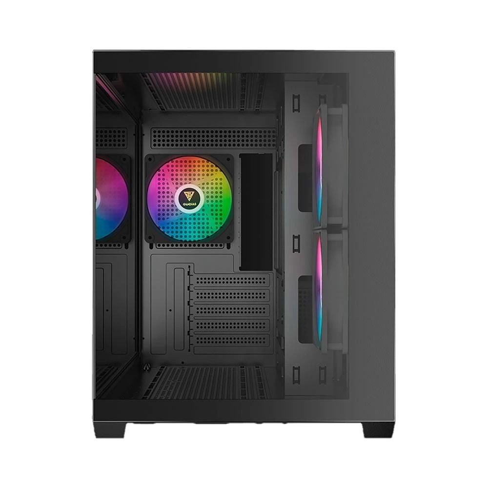 VỎ CASE GAMDIAS AURA GC10M ARGB ( Sẵn Fan ,  MATX .  BLACK )