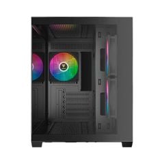 VỎ CASE GAMDIAS AURA GC10M ARGB ( Sẵn Fan ,  MATX .  BLACK )