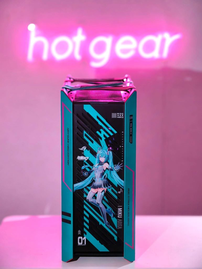 BỘ PC ASUS ROG HATSUNE MIKU x HOTGEAR RYZEN X870E | RTX 5080 | RYUO IV 360