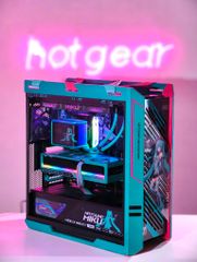 BỘ PC ASUS ROG HATSUNE MIKU x HOTGEAR RYZEN X870E | RTX 5080 | RYUO IV 360