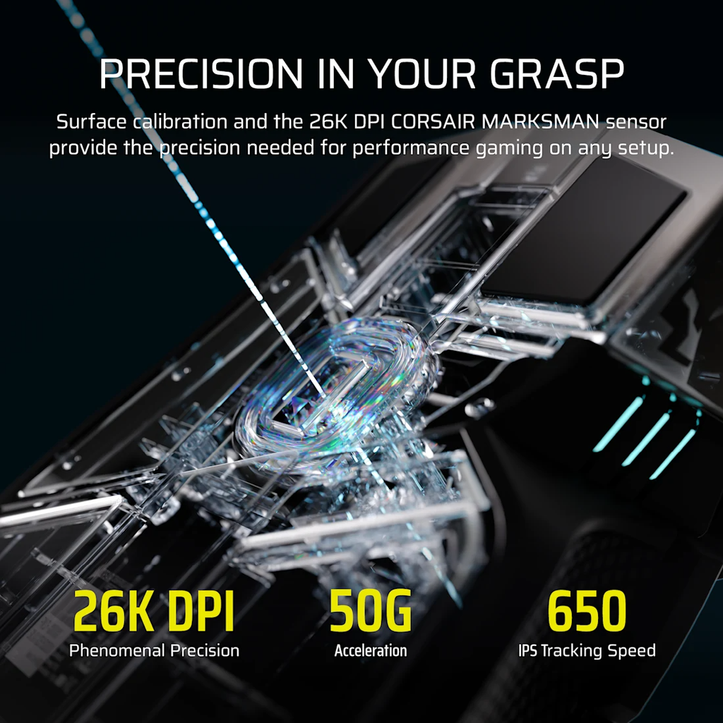 Chuột Gaming Corsair IronClaw WL SE RGB Wireless