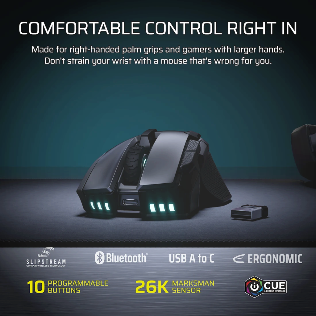 Chuột Gaming Corsair IronClaw WL SE RGB Wireless
