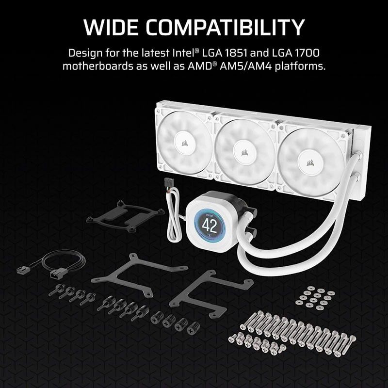 Tản nhiệt nước AIO Corsair NAUTILUS 360 RS LCD White