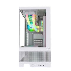 Thùng máy Case MIK Lumine 4FA - Trắng, kèm 4 fan ARGB