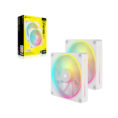 Bộ 2 Fancase Corsair iCUE LINK LX140 RGB 140mm PWM  White ( Kit 2 fan )