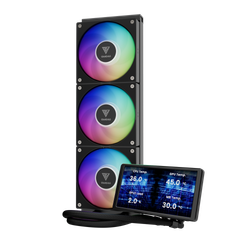 Tản nhiệt nước Gamdias CHIONE P5-360 ARGB Black ( Màn hình LCD )