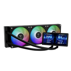 Tản nhiệt nước Gamdias CHIONE P5-360 ARGB Black ( Màn hình LCD )