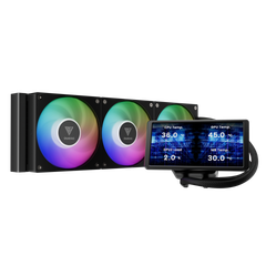 Tản nhiệt nước Gamdias CHIONE P5-360 ARGB Black ( Màn hình LCD )