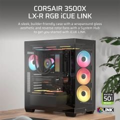 Case Corsair iCUE LINK 3500X LX-R RGB Tempered Glass