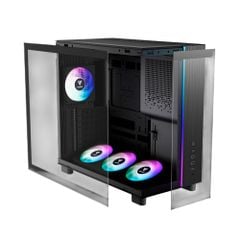 Thùng máy Gamdias Atlas M4 (Kèm sẵn 4 Fan ARGB)  Kính cường lực, Đen