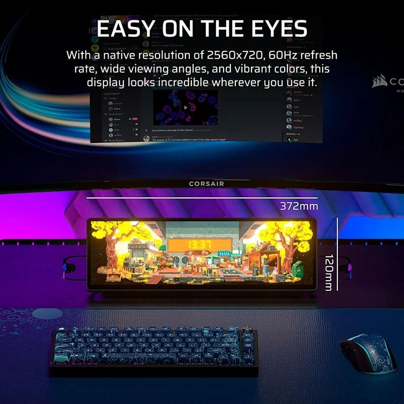 Màn hình cảm ứng Corsair XENEON EDGE LCD 14.5 inch UWHD 60Hz