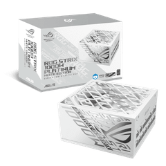 Nguồn máy tính ASUS ROG STRIX GAMING 1000P WHITE (1000W, ATX 3.1, PCIe 5.0, 80 Plus Plantinum, Full Modular, 10 năm bảo hành)