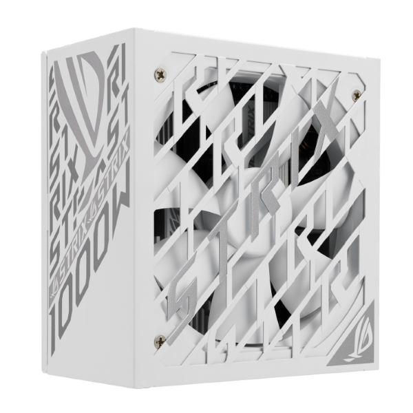 Nguồn máy tính ASUS ROG STRIX GAMING 1000P WHITE (1000W, ATX 3.1, PCIe 5.0, 80 Plus Plantinum, Full Modular, 10 năm bảo hành)