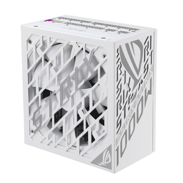 Nguồn máy tính ASUS ROG STRIX GAMING 1000P WHITE (1000W, ATX 3.1, PCIe 5.0, 80 Plus Plantinum, Full Modular, 10 năm bảo hành)
