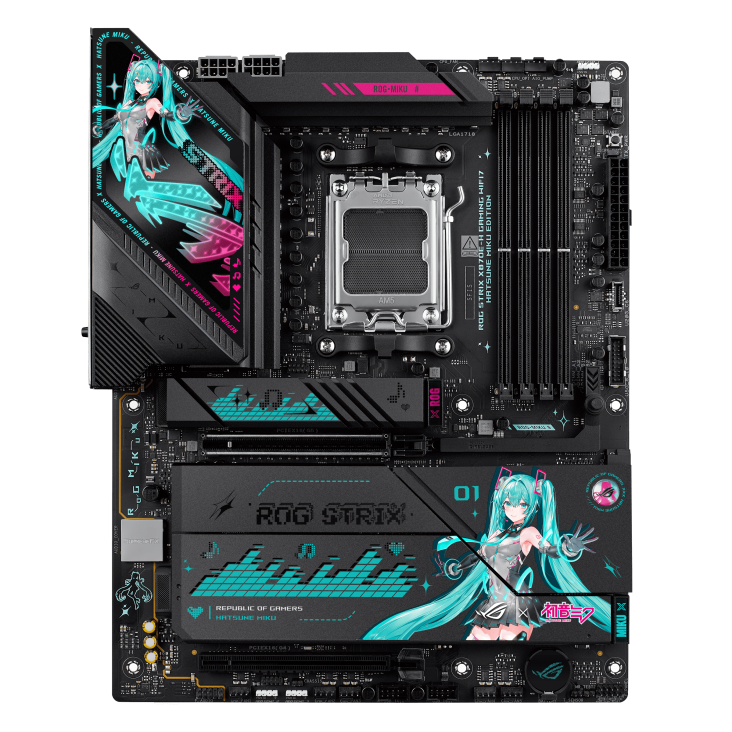 Mainboard Asus Rog X870E-H GAMING WIFI7 HATSUNE MIKU EDITION