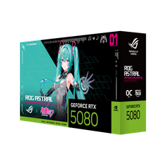 Card  màn hình Asus ROG Astral GeForce RTX™ 5080 16GB GDDR7 OC HATSUNE MIKU EDITION