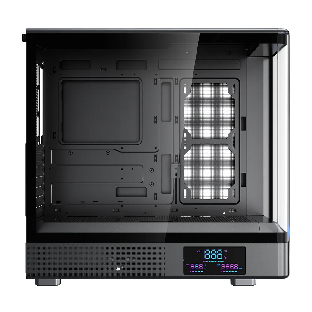 Vỏ Case máy tính MIK H7 CURVED 360 ATX (Chưa kèm Fan)  (  ATX , Kính cường lực, Đen )