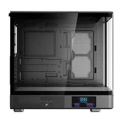 Vỏ Case máy tính MIK H7 CURVED 360 ATX (Chưa kèm Fan)  (  ATX , Kính cường lực, Đen )