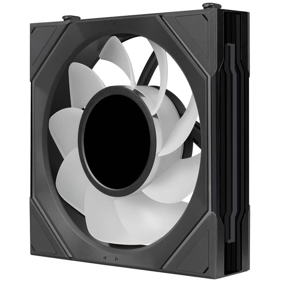 Bộ 3 fan case Lian Li Uni Fan SL-INF FLEX LCD 120  - Black (Quạt LCD 12cm)