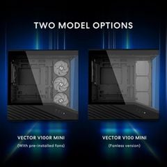 Vỏ case máy tính Lian Li Vector V100R MINI (Kèm sẵn 4 quạt)