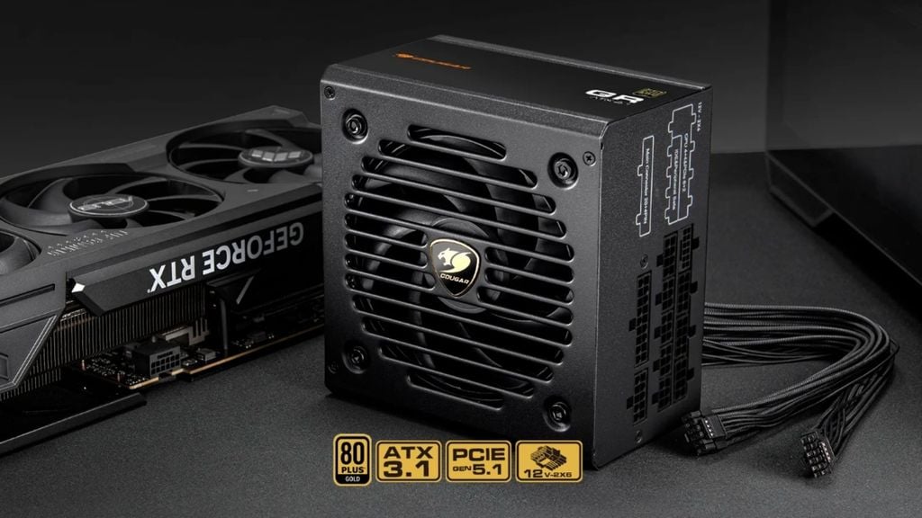 Nguồn máy tính Cougar GR850 850W  80 Plus Gold Full Modular PCIE 5.1 , ATX 3.1