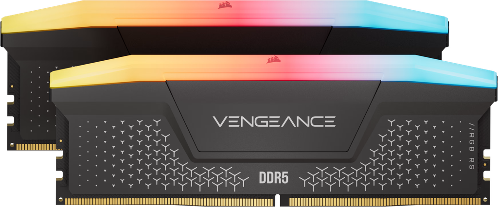 RAM CORSAIR VENGEANCE RGB RS DDR5 64GB (2 x 32GB) DDR5, 6000, 1.35V, Intel XMP & AMD EXPO - GREY CMG64GX5M2D6000Z40