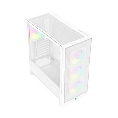 Vỏ Case LinkTech Bahamut 4FA Mid-Tower ( Sẵn 4 Fan ARGB) White