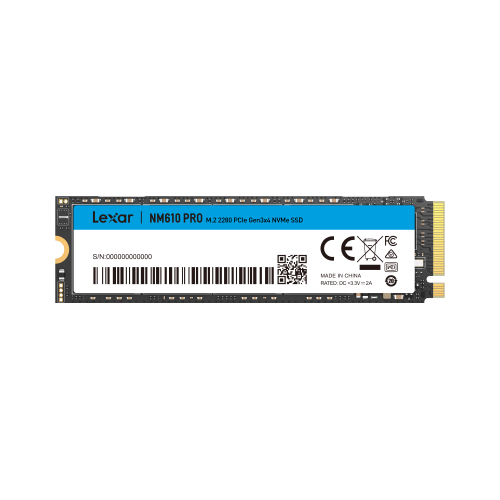 Ổ cứng SSD Lexar Internal NM610 Pro 500GB M.2 NVMe 2280, PCIe Gen3x4