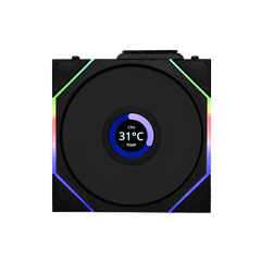 Lian Li UNI FAN TL 120 LCD Wireless Single Black Fan (12TLLCD1W1B)