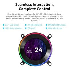 Tản nhiệt nước AIO Lian Li HydroShift II LCD-C 360TL - WHITE (TRẮNG/KÈM 3 QUẠT)