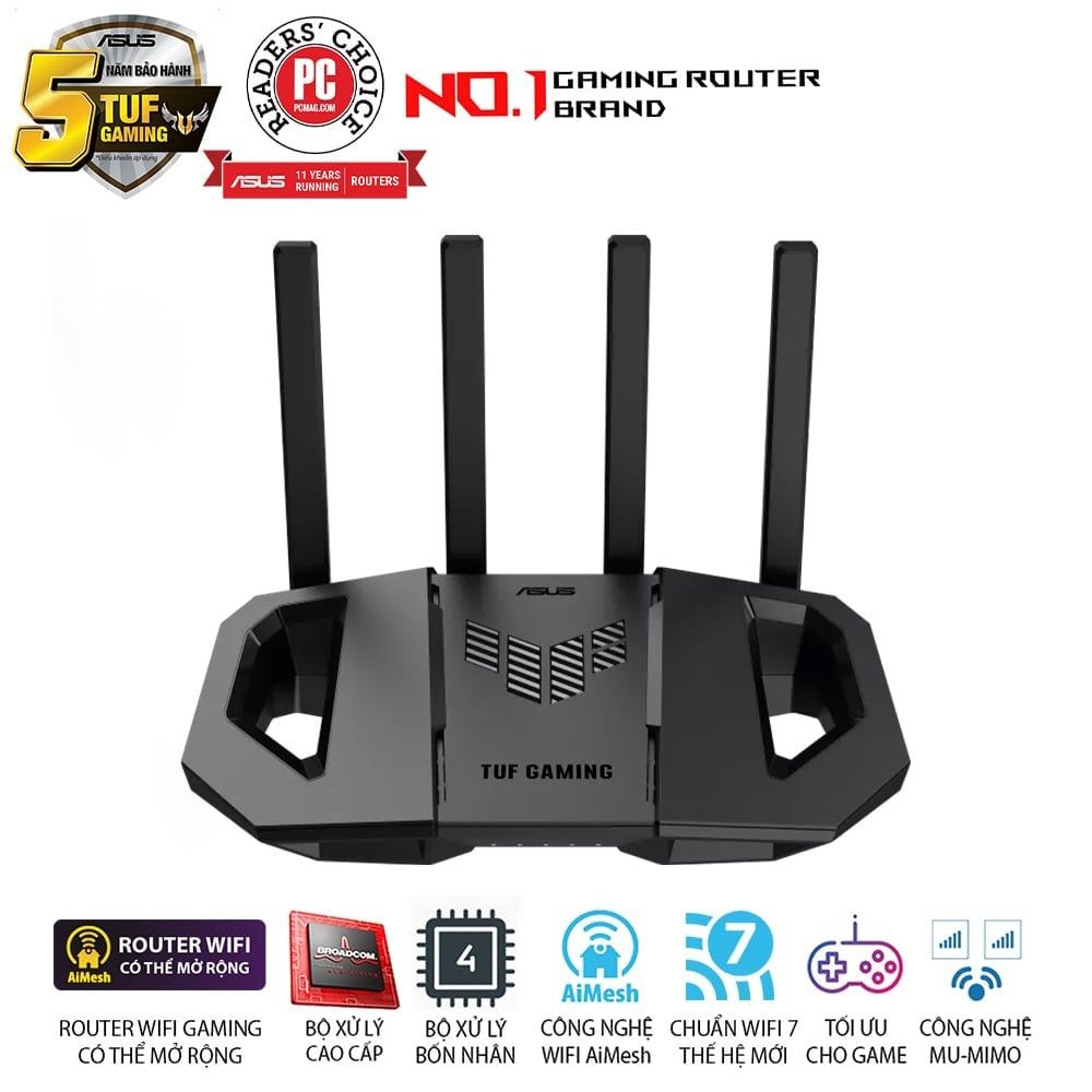 Bộ Phát WiFi 7 ASUS TUF GAMING BE3600