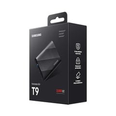 Ổ cứng di động SSD 1TB Samsung T9 2000MB/s USB 3.2 Gen 2x2 (20 Gbps)