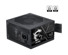 Nguồn máy tính MSI MAG A750BN PCIE5 III 750W 80 Plus Bronze ATX12V V3.1